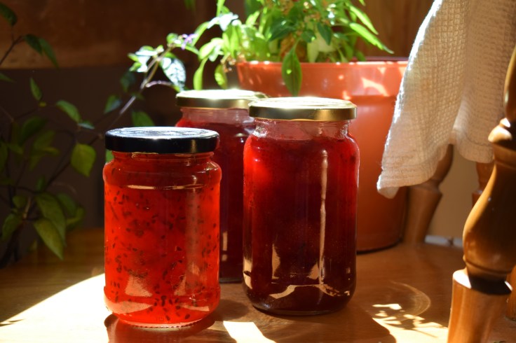 Beautiful fresh jams from the Crumbs and Roses kitchen