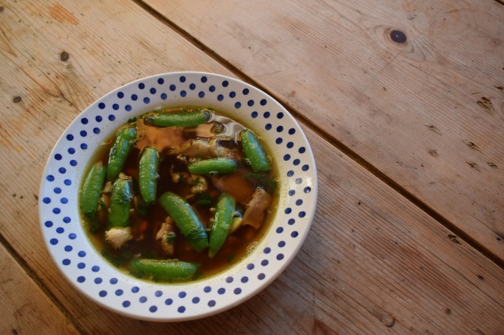 Asian style chicken broth recipe - Crumbs and Roses
