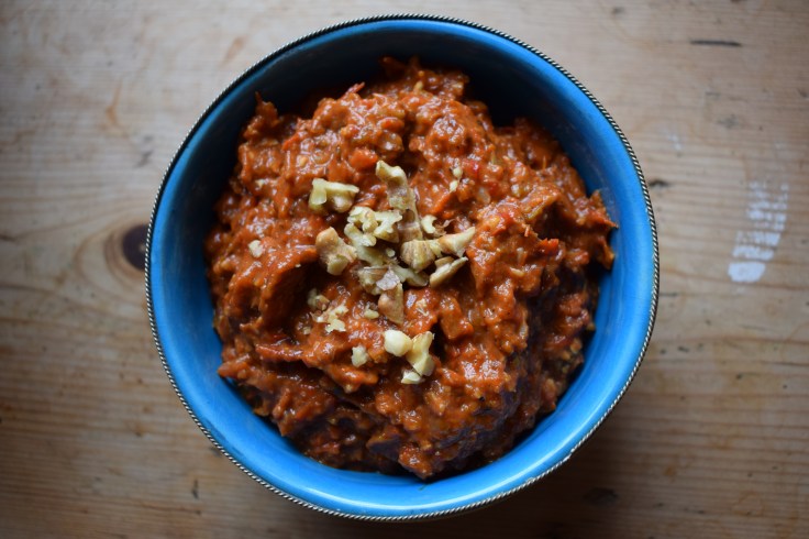 Muhamra - the perfect vegan dip via Crumbs and Roses blog